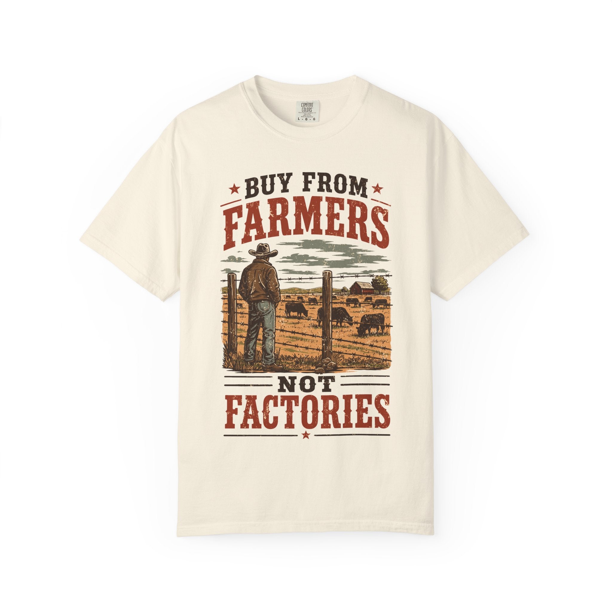 Buy From Farmers, Not Factories | Comfort Colors Farm T-Shirt