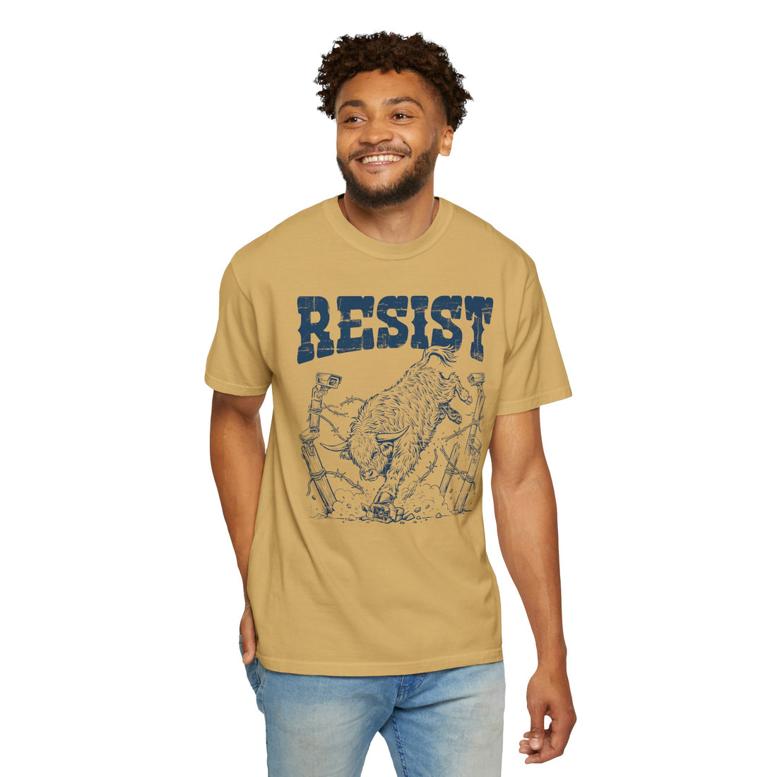 Resist the Surveillance State | Western Highland Cow Comfort Colors T-Shirt