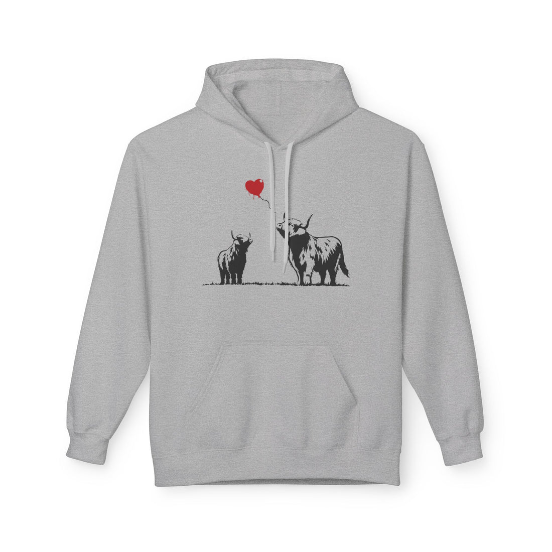 Highland Heart | Highland Cow Graffiti Hoodie
