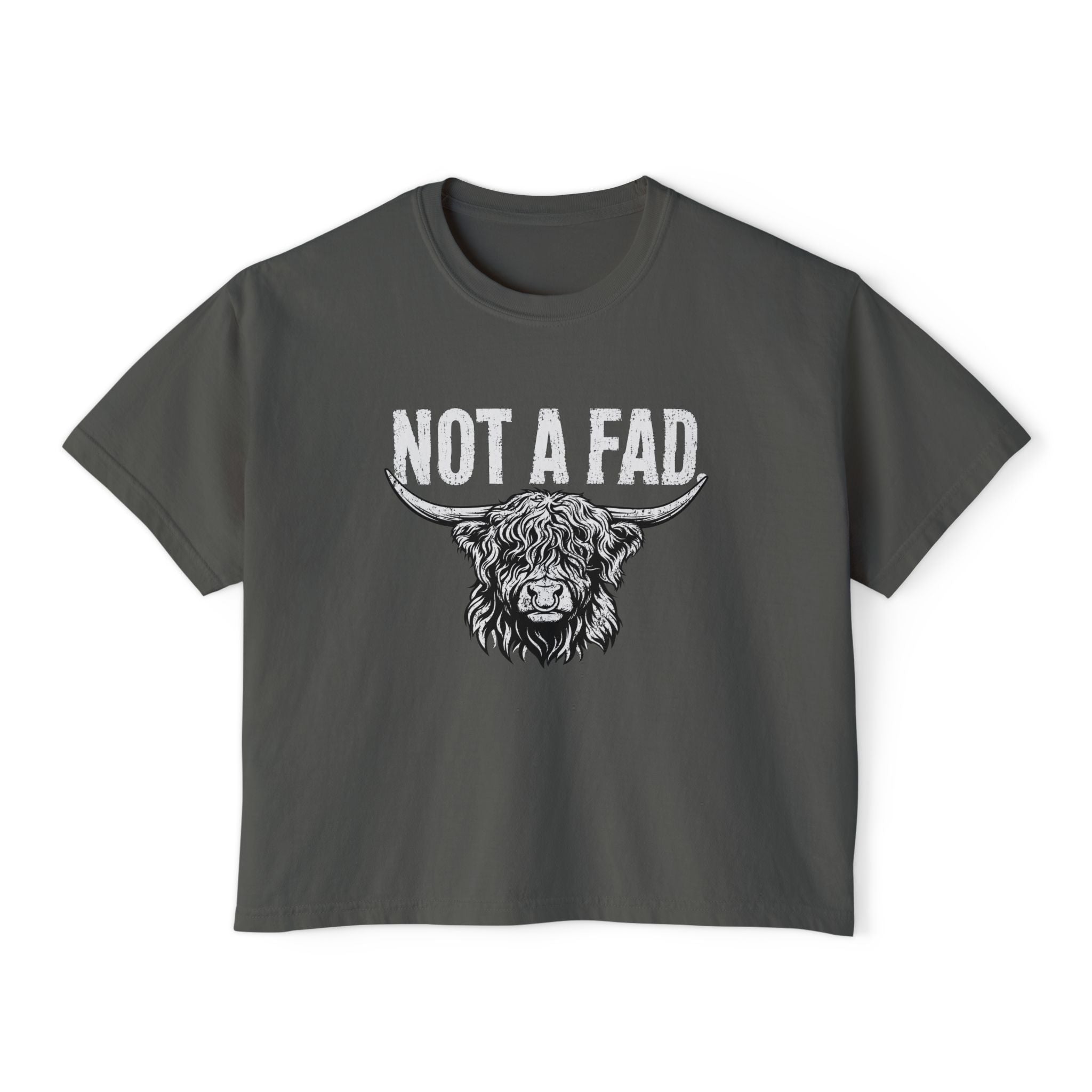Not a Fad | Women’s Boxy Highland Cow T-Shirt