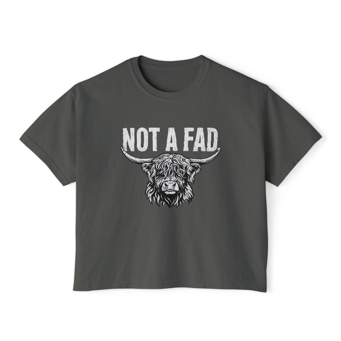 Not a Fad | Women’s Boxy Highland Cow T-Shirt