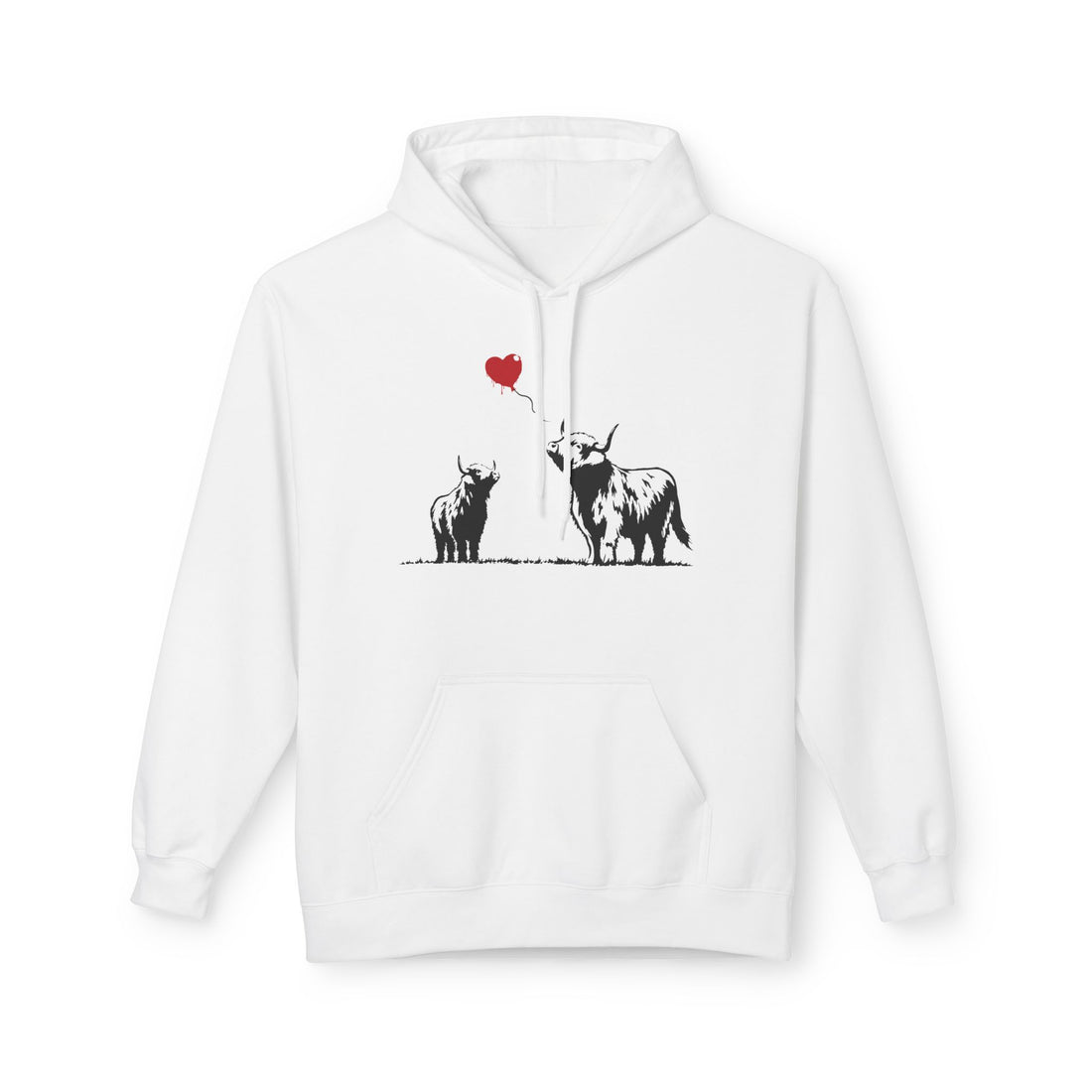 Highland Heart | Highland Cow Graffiti Hoodie