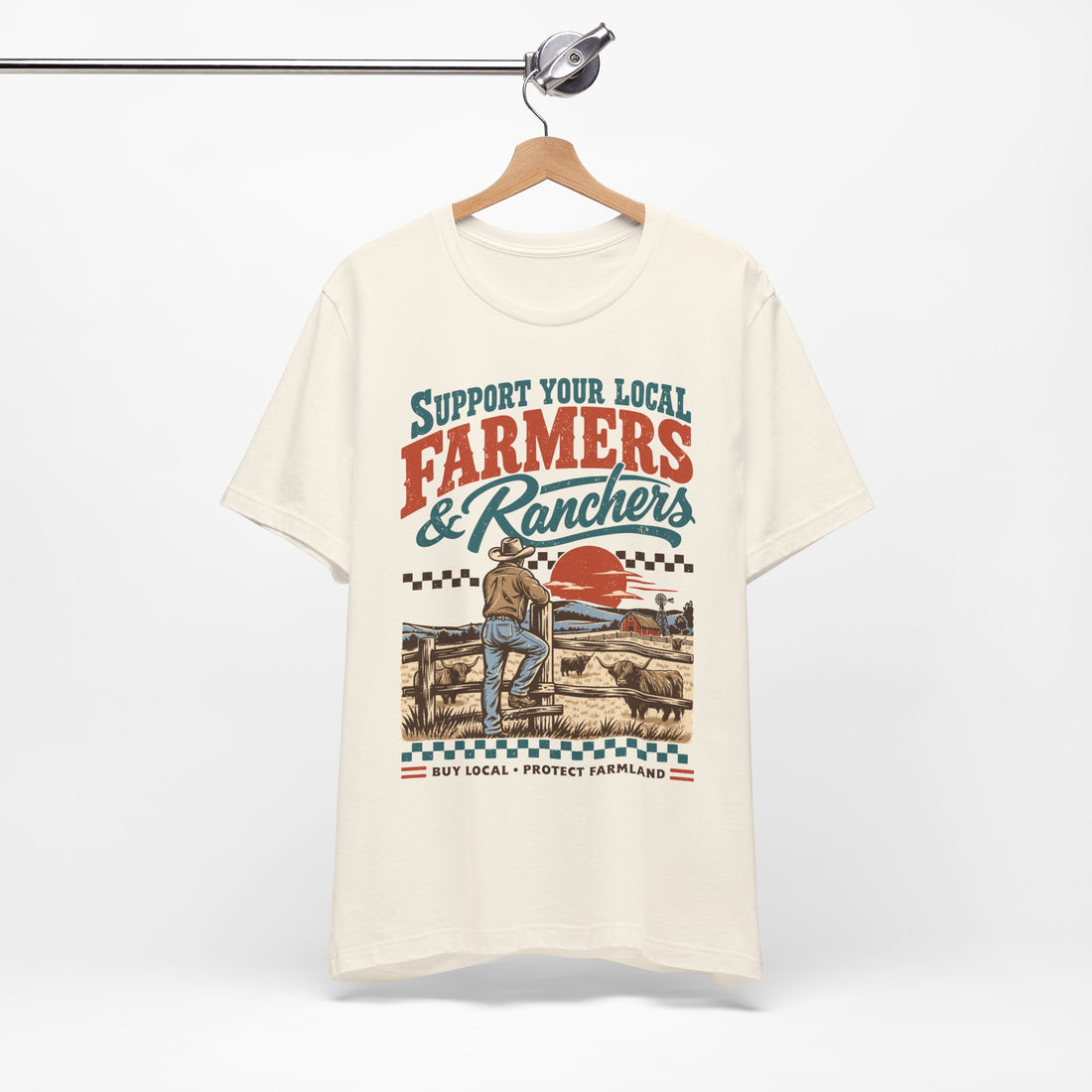 Support Your Local Farmers & Ranchers | Bella+Canvas T-Shirt