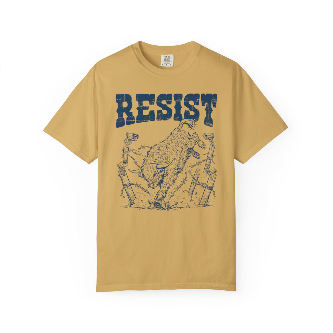 Resist the Surveillance State | Western Highland Cow Comfort Colors T-Shirt