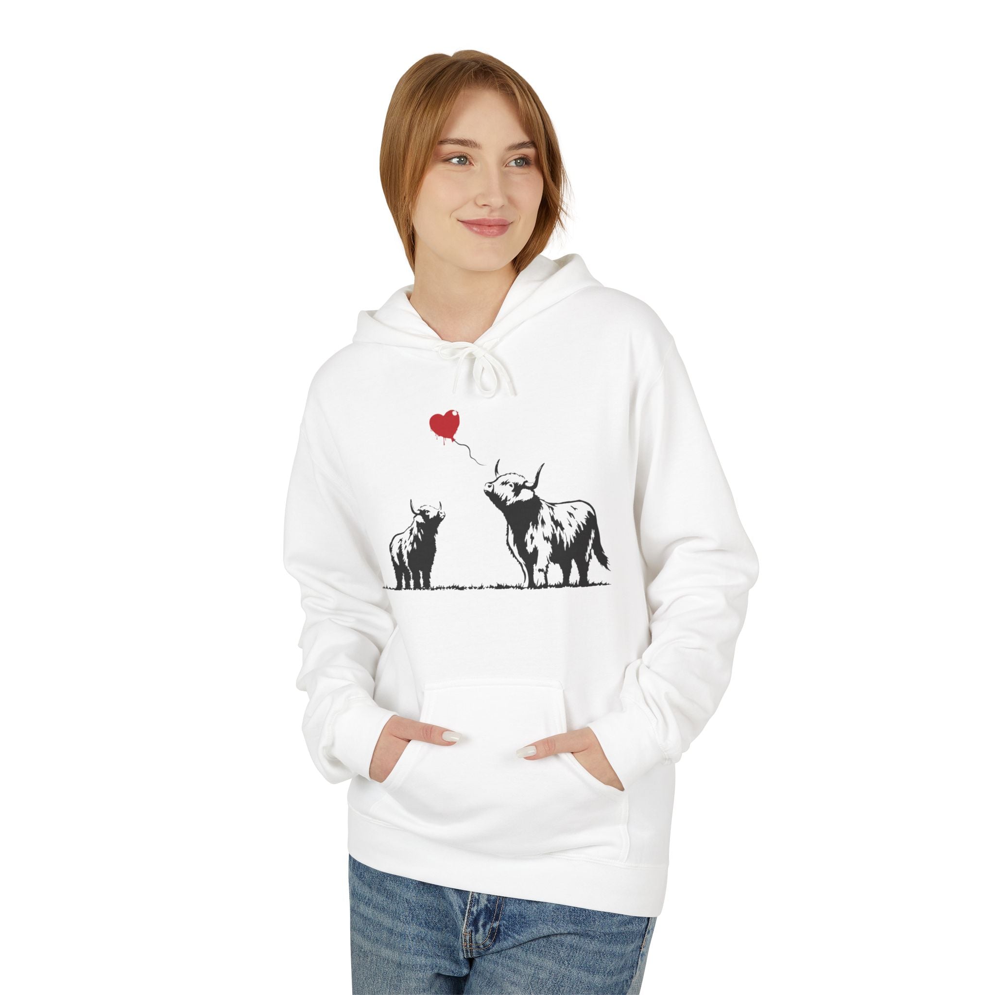 Highland Heart | Highland Cow Graffiti Hoodie