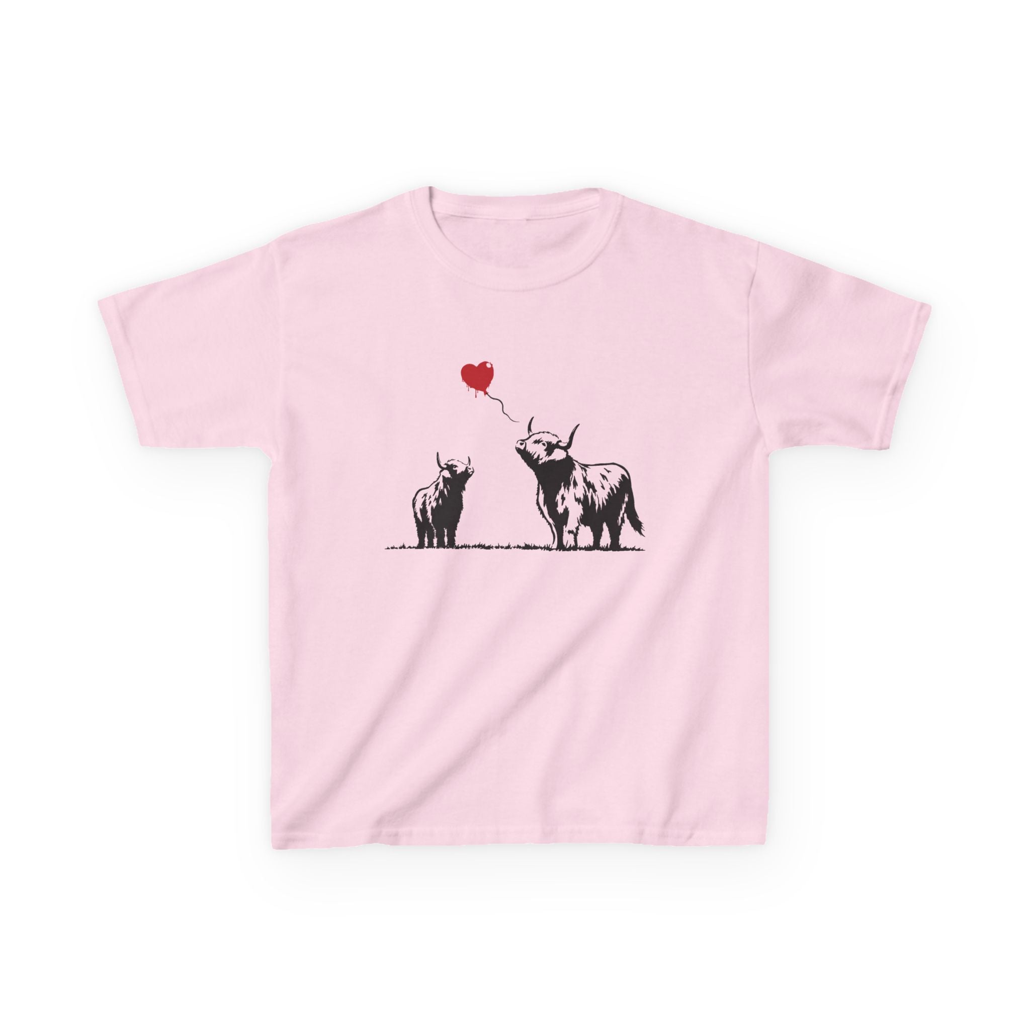 Highland Heart | Kids Graffiti Highland Cow T-Shirt