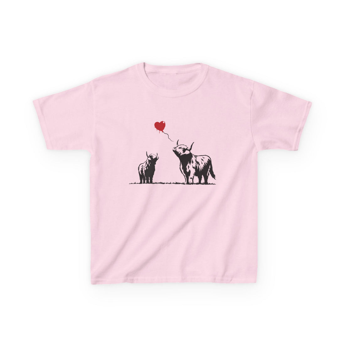 Highland Heart | Kids Graffiti Highland Cow T-Shirt
