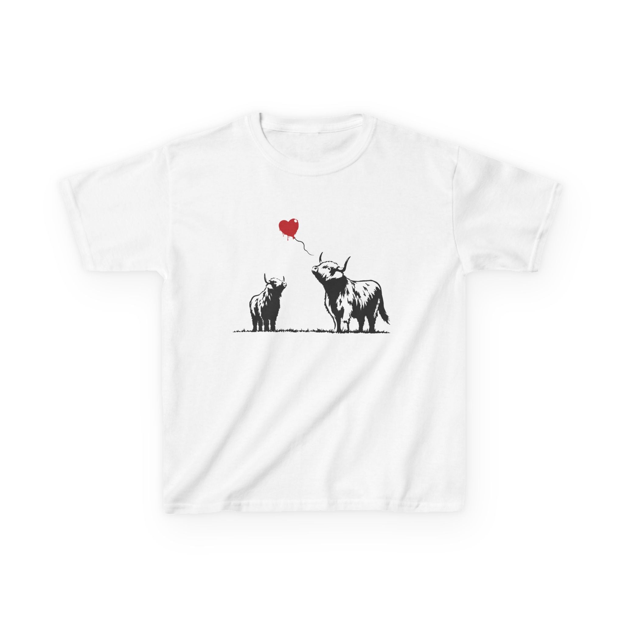 Highland Heart | Kids Graffiti Highland Cow T-Shirt