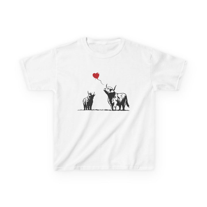 Highland Heart | Kids Graffiti Highland Cow T-Shirt