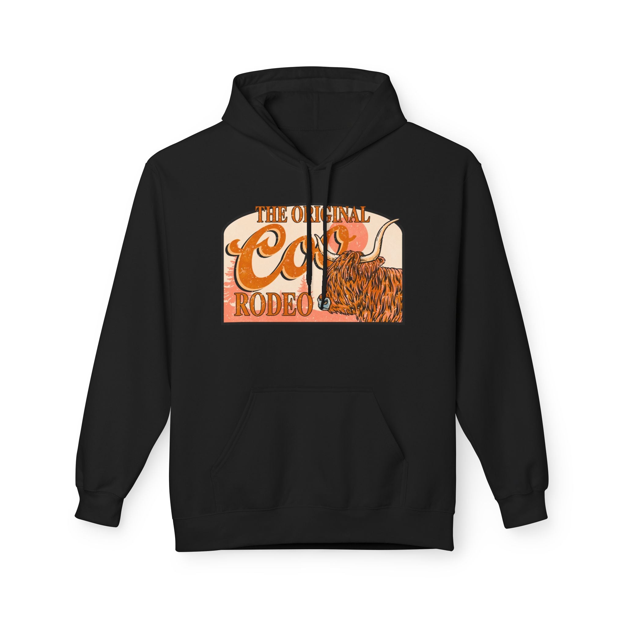 The Original Coo Rodeo | Highland Cow Western Hoodie