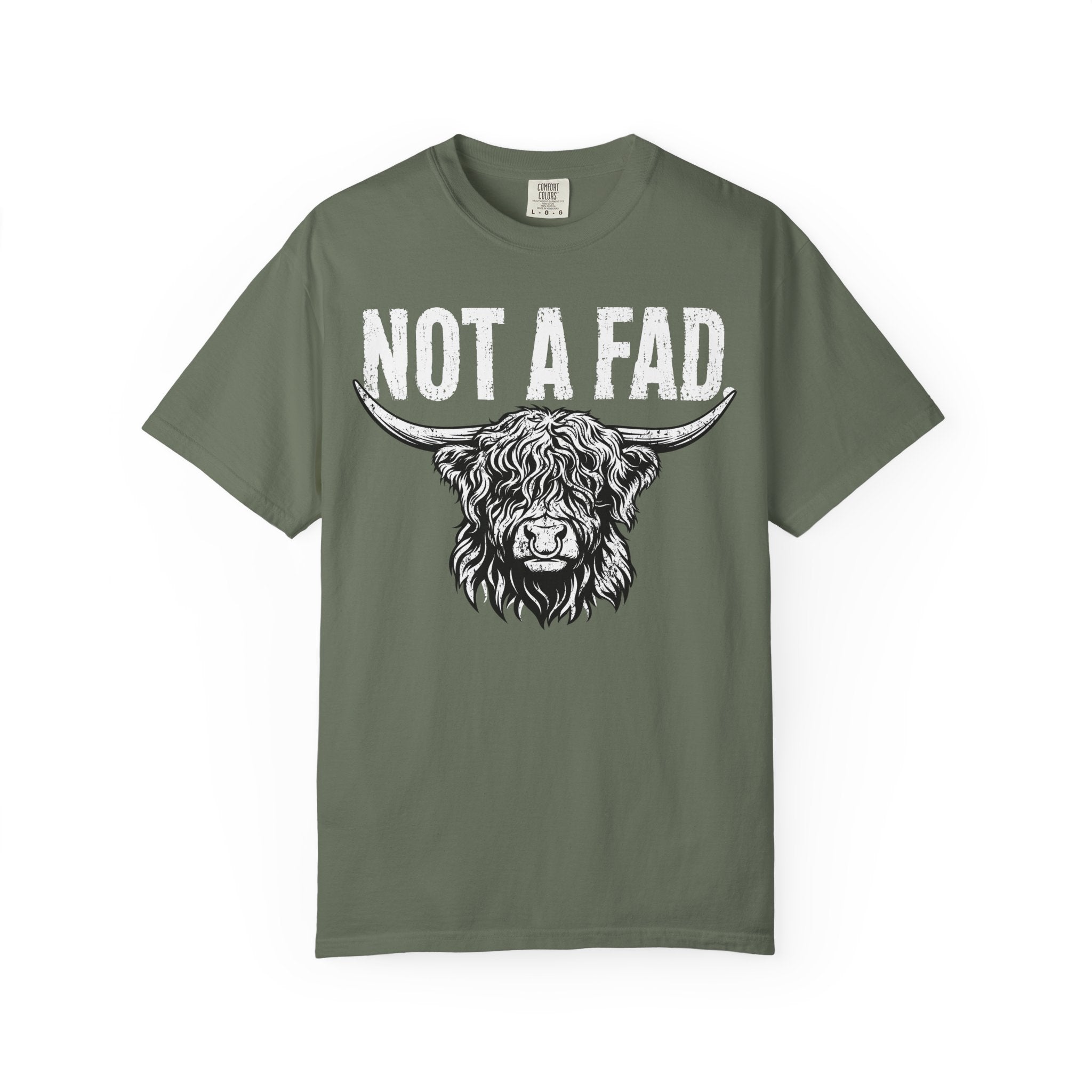 Not a Fad | Highland Cow Comfort Colors T-Shirt