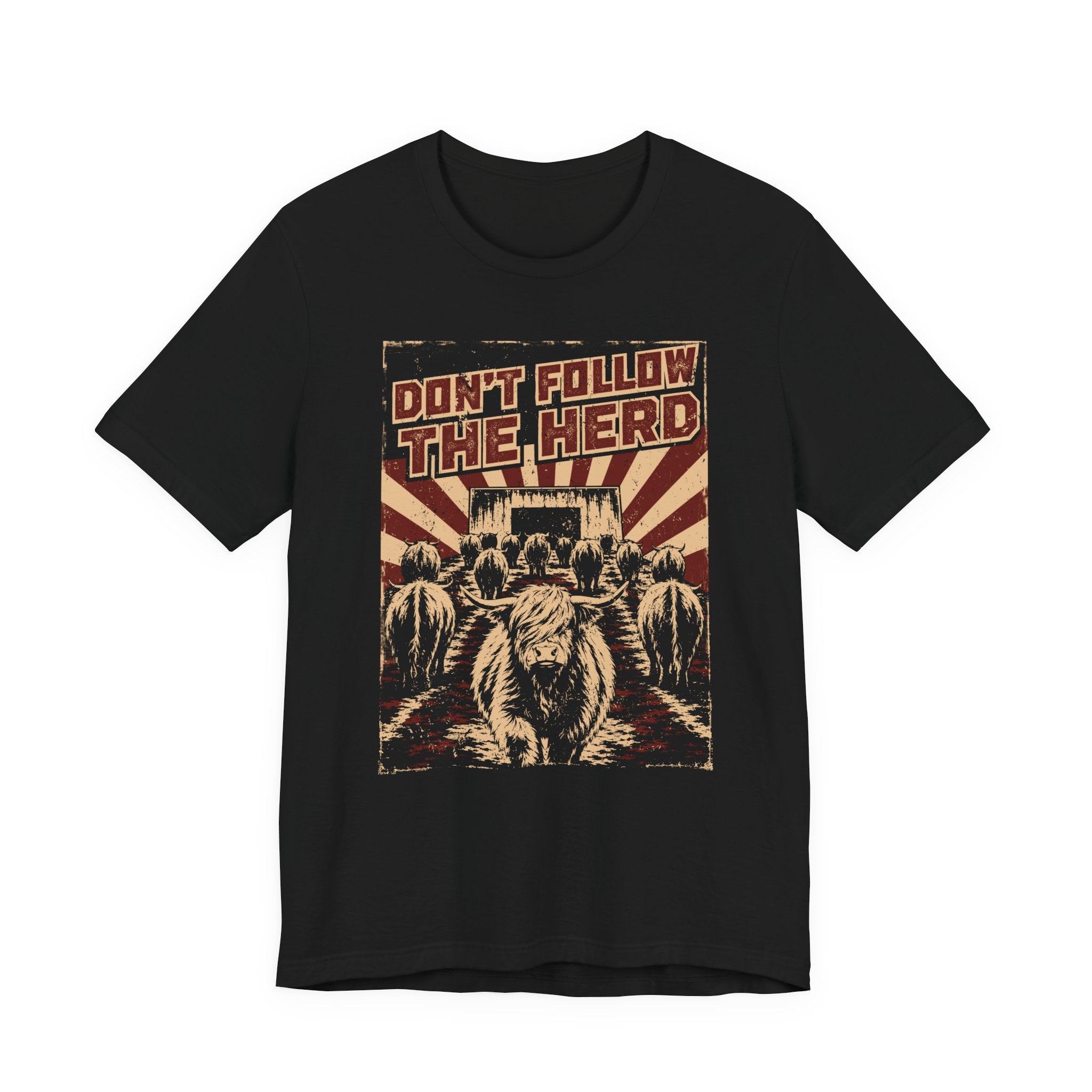 Don’t Follow the Herd | Highland Cow Bella+Canvas T-Shirt