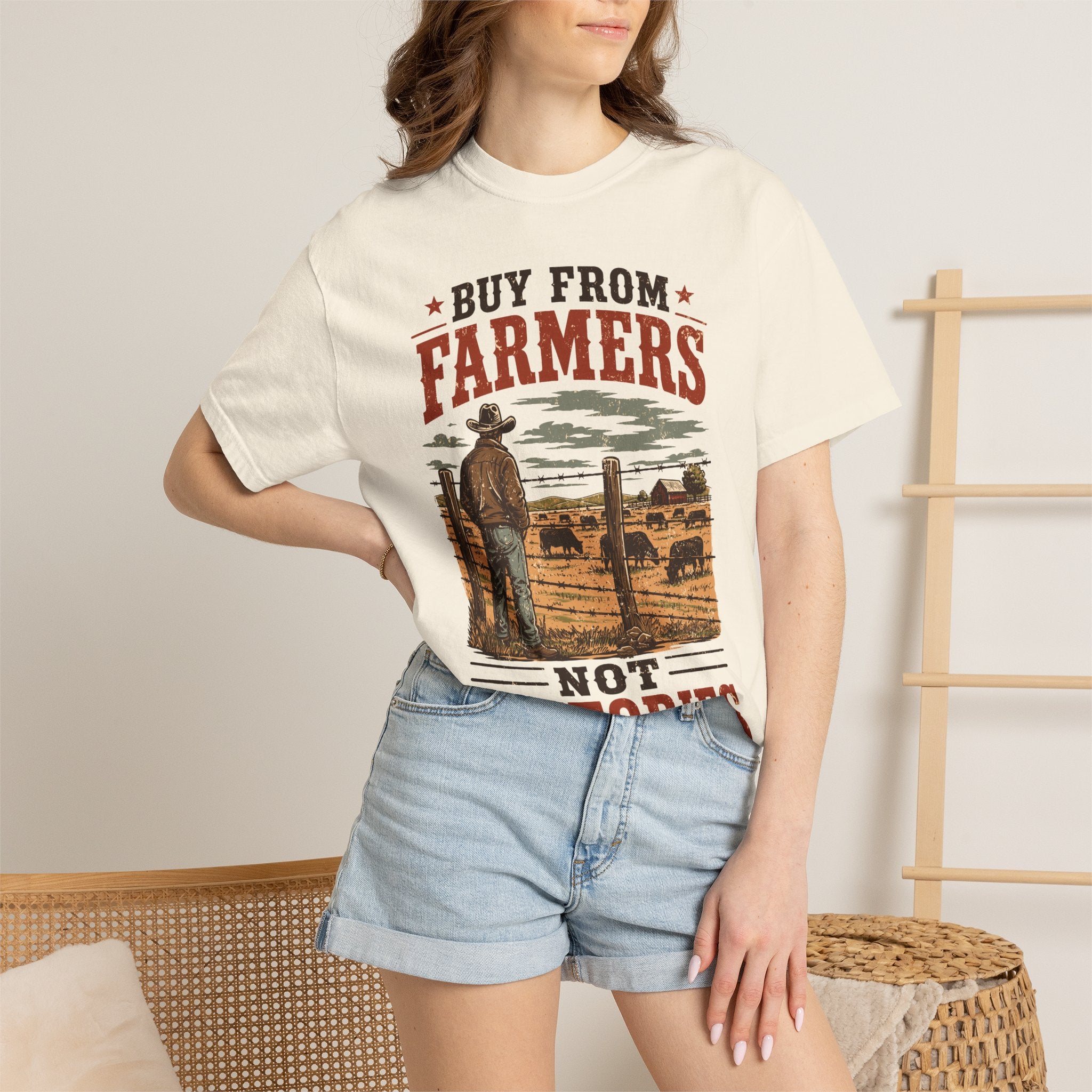 Buy From Farmers, Not Factories | Comfort Colors Farm T-Shirt