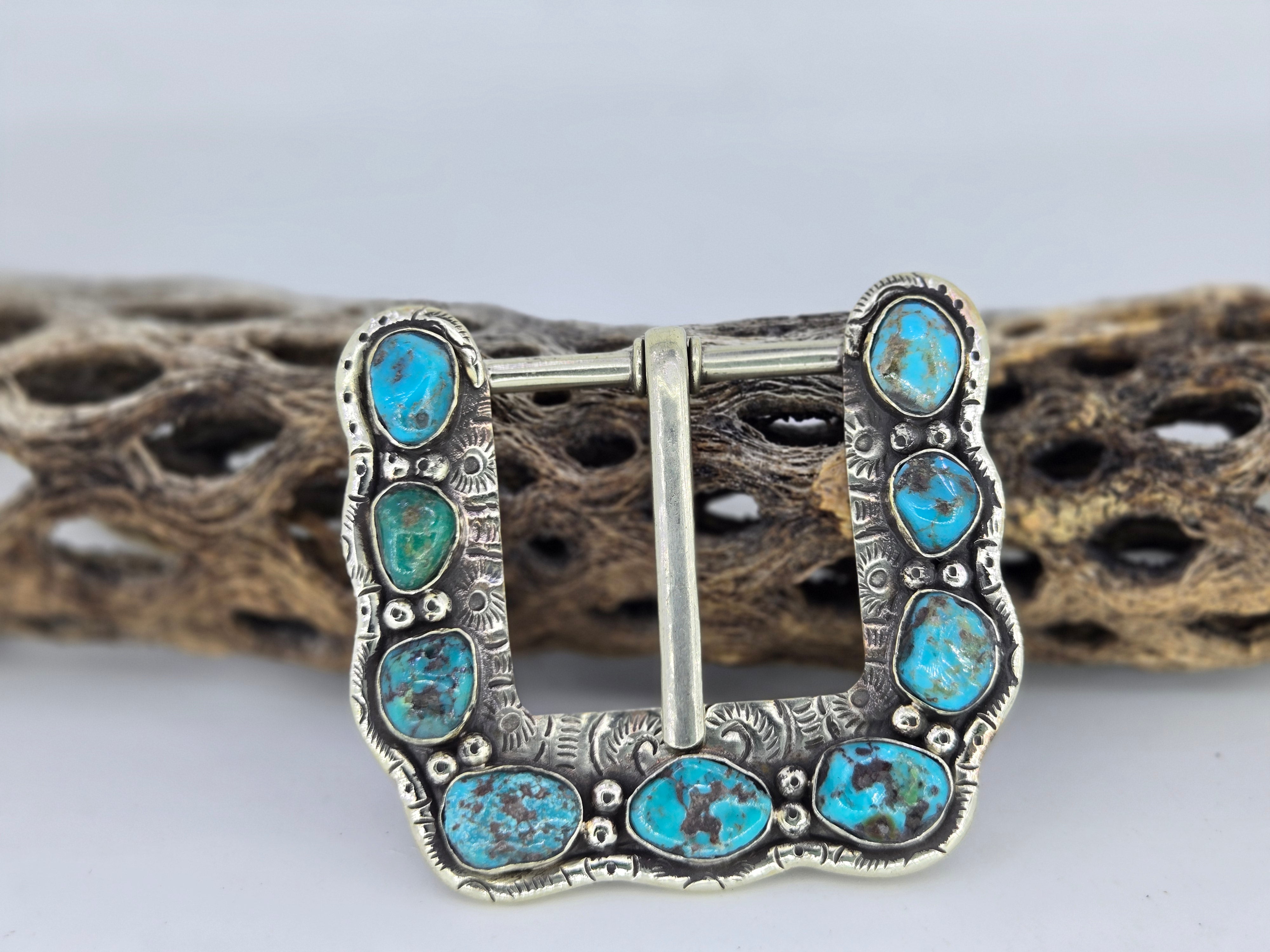 Turquoise Belt Buckle, view 3