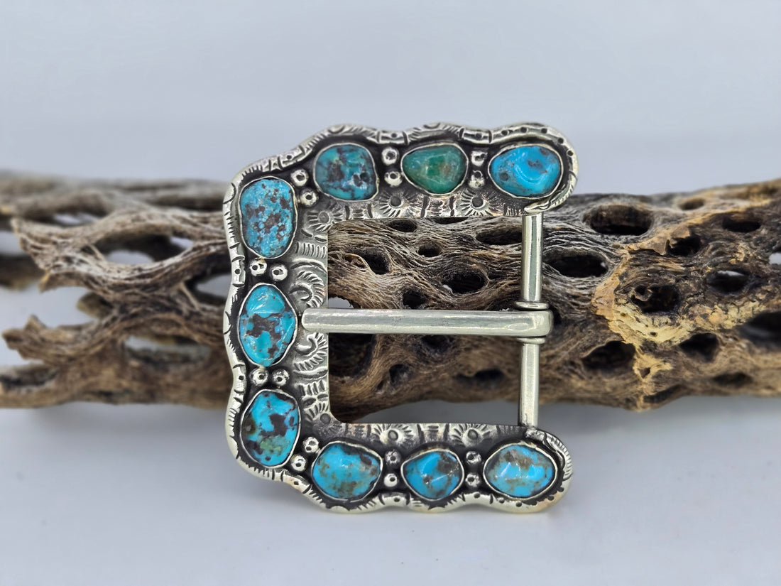 Turquoise Belt Buckle, view 2