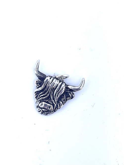 Sterling Silver Highland cow Charm
