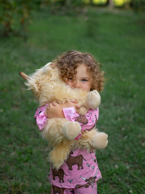 Girls Cow Pajamas