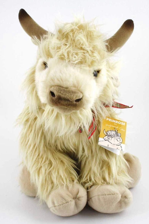 Large white Highland Cow Plush