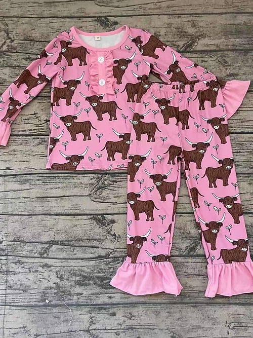 Girls Cow Pajamas