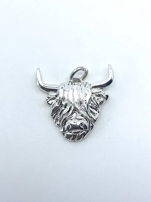 Sterling Silver Highland cow Charm